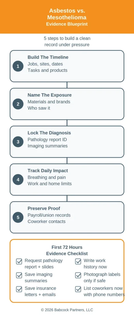5 Steps Mesothelioma Chart
